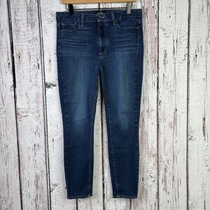 PAIGE Hoxton Ankle Super Skinny Jeans Size 31 Acadia (Dark) Wash 26” Inseam